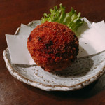 炭火焼肉 ふちおか - メンチカツ