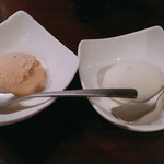 炭火焼肉 ふちおか - サービス シャーベット