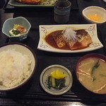 のんきや - 煮魚定食のさばの味噌煮でございます