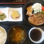 ここカフェ 心風流 - スタミナ盛り×2肉ランチ