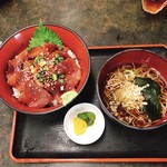 カネセイ - マグロ漬け丼柚子胡椒風味定食750円