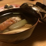 日本料理 たかむら - 目抜け、冬瓜、松茸、蓴菜