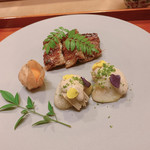 夏見 - うなぎ、フォアグラの胡麻ソース