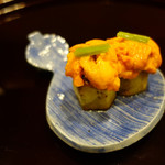 114320588 - 田楽茄子と雲丹