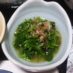 Minshuku Shinkomatsuya - 夕食⑤（水菜お浸し）