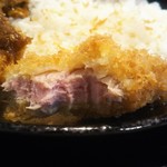 とんかつとカツカレーの店 キセキ食堂 - お願いして切ってもらえば、良かったな～(^^;