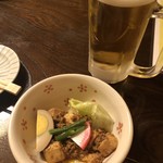 和楽日 - 料理写真:お通しの麻婆豆腐