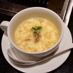 桔梗苑 - 玉子スープ