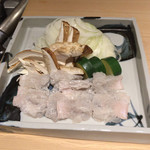 室町 和久傳 - 鱧のすき焼きの食材