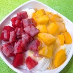 冰讃 - スイカとマンゴーの半々