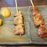 Yakitori Koubou - レバ、ハツ