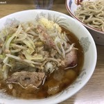 ラーメン二郎 - 再訪問 2019/08 つけ麺 「ニンニクアブラ」(850円)