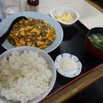 茶飯次 - 麻婆豆腐定食750円