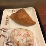 丸亀製麺 - いなりずしと丸おむすび（菜めし梅）