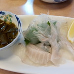 活魚料理 びんび家 - ひらめのお刺身１