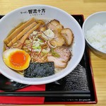 ラーメン 響流十方 - ニボシラーメン（680円）、サービスランチ付き