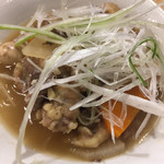 城下町の燈 旬酒場八よし - 鳥もつ煮はあっさりしていますが味噌とのバランスが良くてとても美味しいです