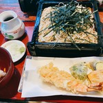 長寿庵 - 天ざる