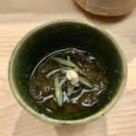 日本橋蛎殻町 すぎた - 2019.7.  海蘊とじゅん菜の酢の物