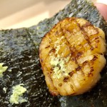 日本橋蛎殻町 すぎた - 2019.7.  帆立の磯辺巻き