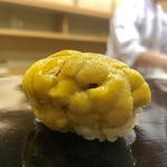 日本橋蛎殻町 すぎた - 2019.7.  赤海胆