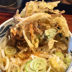 久兵衛屋 - 豚肉朝食410円、七味投入