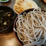 Ise Soba - もり天普通盛り900円。大盛りは150円増。