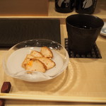 Sushi Senki - あん肝 有馬煮 ＆ 冷酒（日高見 魚介向け純米）