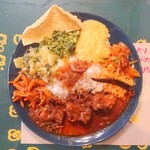 ロイヤルグリーン レストランアンドバー - 日替わりの魚カレー(上から)