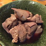 焼鳥 酉たけ - 酉たけのマスト　レバー醤油漬けです