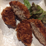 焼鳥 酉たけ - 鳥メンチカツ　久しぶりに食べましたが美味しいです