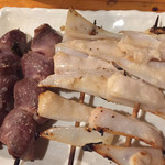 焼鳥 酉たけ - 砂肝とやげん軟骨　塩で旨さを引き出す技術が素晴らしい