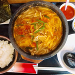 創作おうどん　遊佳 - 韓風定食８５０円