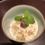 馳走 啐啄一十  - ○白胡麻プリン 小豆餡乗せ
      →饗宴の締めは優しく…