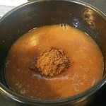 raxamenichibamboshi - つけ麺のスープ