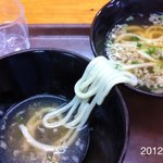 讃岐うどん 上原屋本店 - 2012.2.1(水)14時　湯抜き大のかけ汁　320円×2杯頂きました。(^_^;)　　最高(^_^)v　