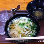 讃岐うどん 上原屋本店 - 2012.2.1(水)14時　湯抜き大のかけ汁　320円×2杯頂きました。(^_^;)　　最高(^_^)v　