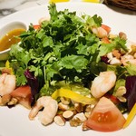 ル バー ラヴァン サンカンドゥ アザブ トウキョウ - 料理写真:海老とパクチーの10品目サラダ