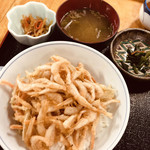 さかな屋 撰鮮 - 白海老天丼 980円