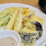 野菜天ぷら五種盛り