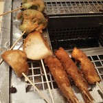 Kushiya Monogatari - 野菜も肉も海老も美味しかったけど、揚げパンがなかなか美味しかったです