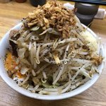 Ramen Sou Yume Wo Katare - 汁なし 800円、豚増し 100円 『ニンニク有り、野菜マシマシ』