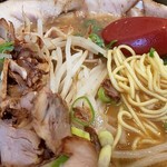 ラーメン２国 - チャーシューメンのアップ！