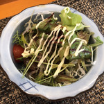 玄海鮨 - セットのサラダ