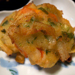 古材の森 - この日のメイン料理は魚のすり身揚げでした。