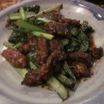馬来風光美食 - 牛肉と小松菜の炒め物