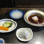 天ぷら 福たろう - 漬物、しらす、天つゆ