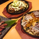 Okonomiyaki Teppanyaki Kote Kichi - お好み焼き ミックス、モダン焼き ミックス