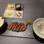 牛たん 若 - 霜降り牛たん定食
