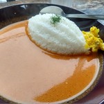 114420215 - クリームソースのエビカレー。